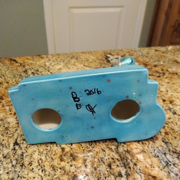 BLUE GANDOLF WIZARD CARD HOLDER CERAMIC WIZARDS FANTASY MYSTICAL Signed - Picture 7 of 12